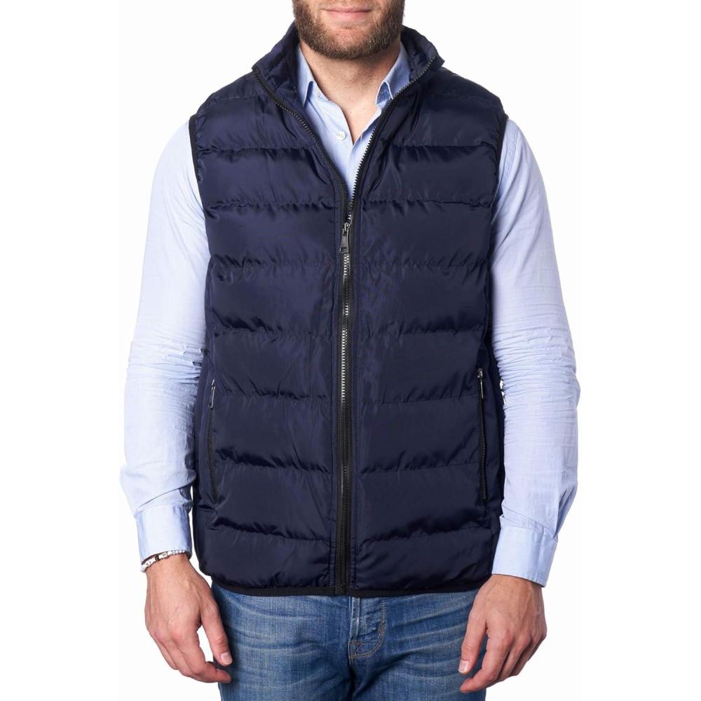 image:imageAlpine Swiss Asher Mens Lightweight Down Alternative VestNavy