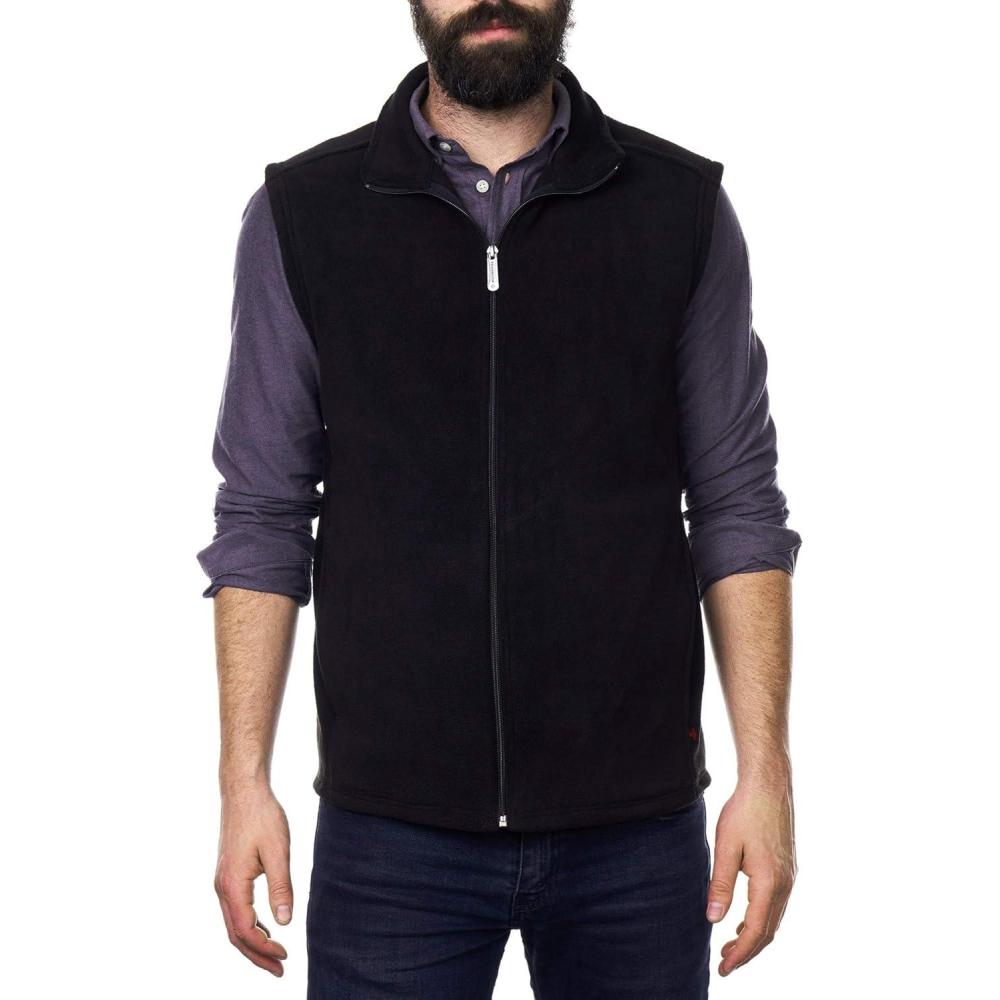 image:imageAlpine Swiss Ethan Mens Lightweight Full Zip Up Fleece VestBlack