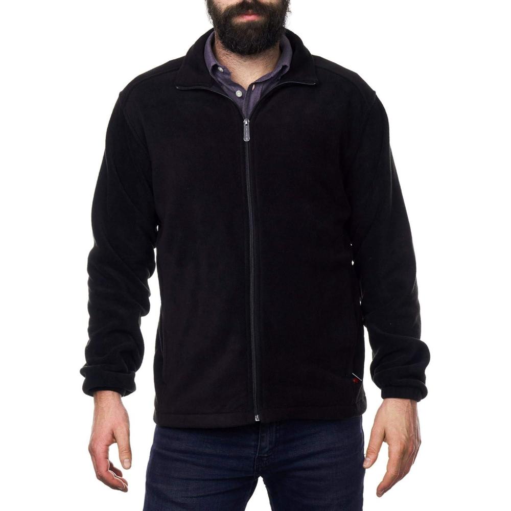 image:imageAlpine Swiss Trent Mens Full Zip Up Fleece JacketBlack