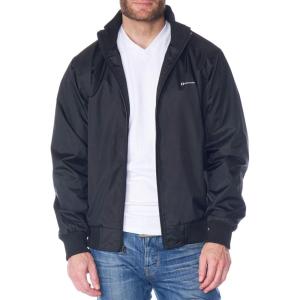 Alpine Swiss Alvin Mens Lightweight Bomber Jacket Casual Windbreaker Varsity Style Coat Versatile Stylish Everyday Outerwear(Black)