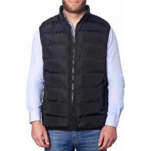 Alpine Swiss Asher Mens Lightweight Down Alternative Vest(Black)