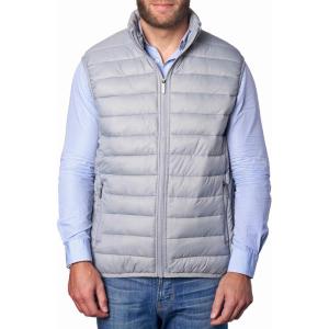 Alpine Swiss Clark Mens Puffer Vest Down Alternative Water Resistant Packable Outerwear Zip Up Pockets Warm Versatile Layer(Gray)