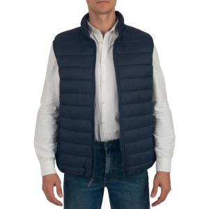 Alpine Swiss Clark Mens Puffer Vest Down Alternative Water Resistant Packable Outerwear Zip Up Pockets Warm Versatile Layer(Navy)