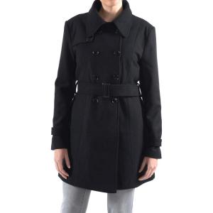 Alpine Swiss Keira Womens Wool Double Breasted Belted Trench Coat(Black)