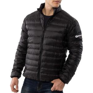Alpine Swiss Niko Mens Puffer Jacket Down Alternate Insulated Coat Packable Water-Resistant Windproof Outerwear Zip Pockets(Black)
