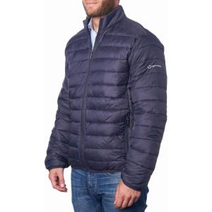 Alpine Swiss Niko Mens Puffer Jacket Down Alternate Insulated Coat Packable Water-Resistant Windproof Outerwear Zip Pockets(Navy)