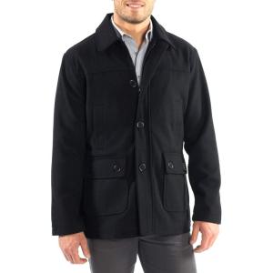 Alpine Swiss Wyatt Mens Classic Barn Coat(Black)