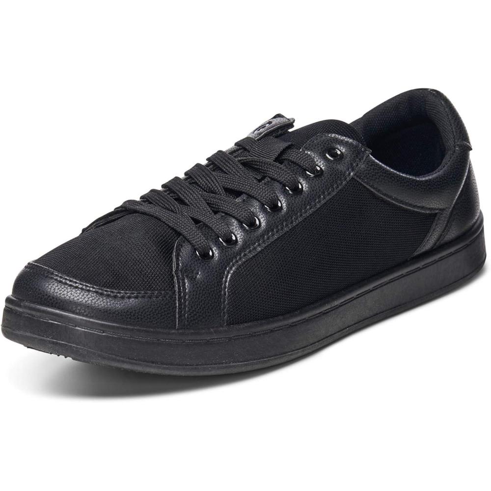 image:imageAlpine Swiss David Mens Fashion Sneakers Lace Up Low Top Retro Tennis ShoesBlack