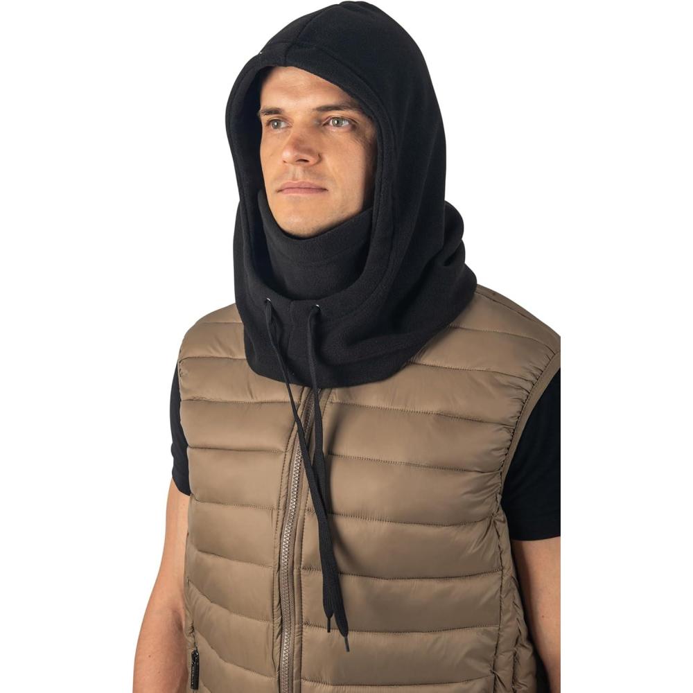 image:imageAlpine Swiss Fleece Ski Mask Balaclava Winter Sport Face Head Cover Helmet Hood Neck Warmer Windproof for Men and WomenBlack