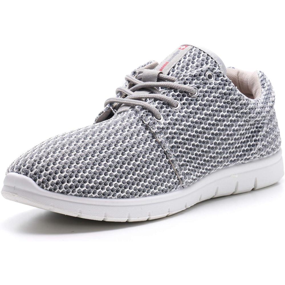 image:imageAlpine Swiss Kilian Mens Walking Shoes  Breathable Mesh Running Shoes  Lightweight Fashion Sneakers  Athletic Tennis TrainersGrey