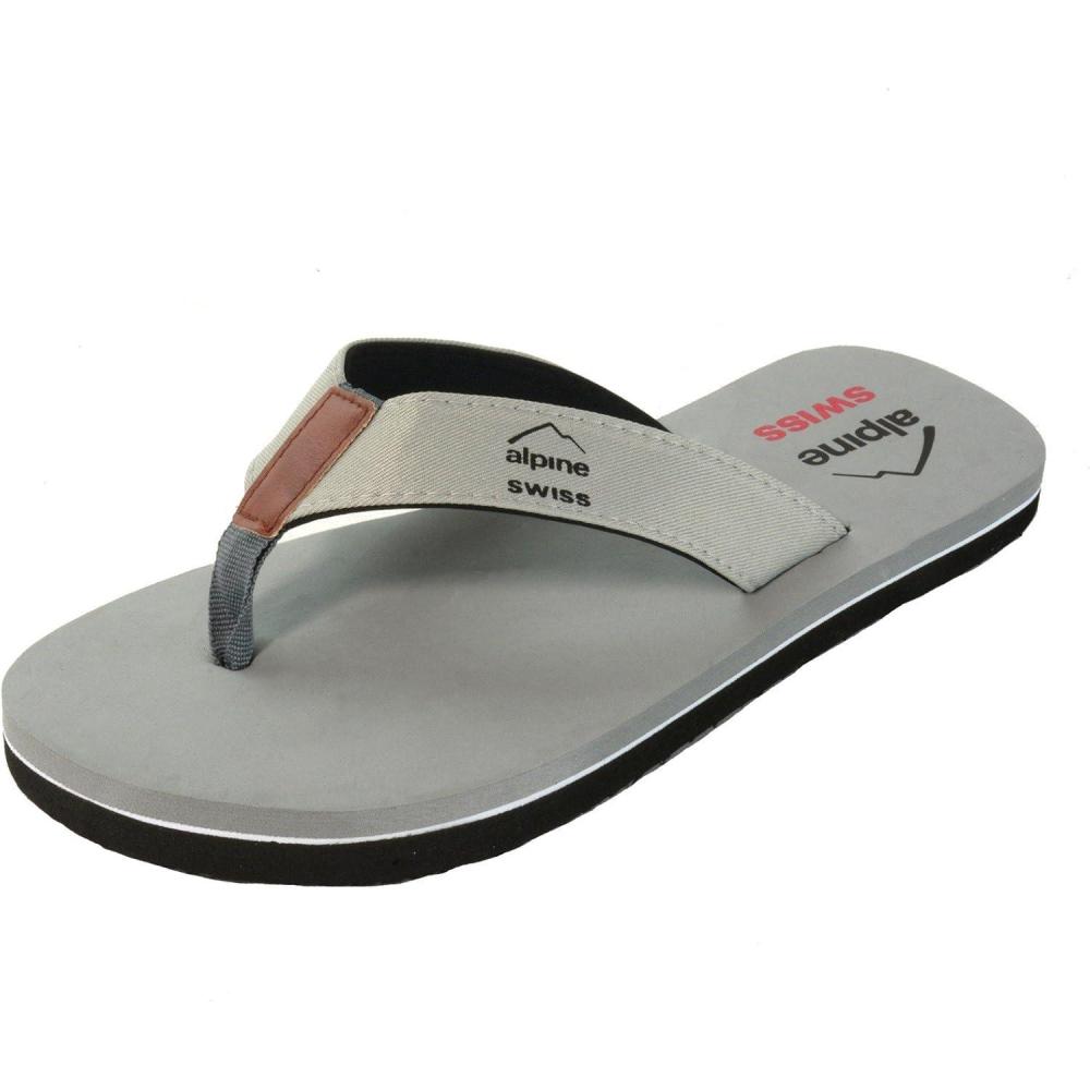 image:imageAlpine Swiss Mens Flip Flops  Lightweight Thong Sandals  Beach Sandals with EVA Sole for Comfort  Stylish Durable Flip Flops for Men Perfect for Casual Wear Pool and Outdoor ActivitiesGrey