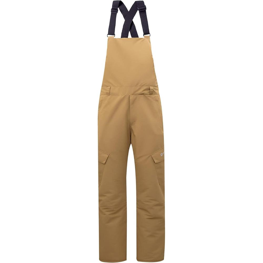 image:imageAlpine Swiss Mens Insulated Snow Bib Overalls Waterproof Winter Ski amp Snowboard Pants with enhanced technical featuresTan