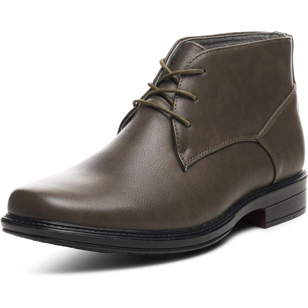image:imageAlpine Swiss Mens Leather Lined Dressy Ankle BootsGrey