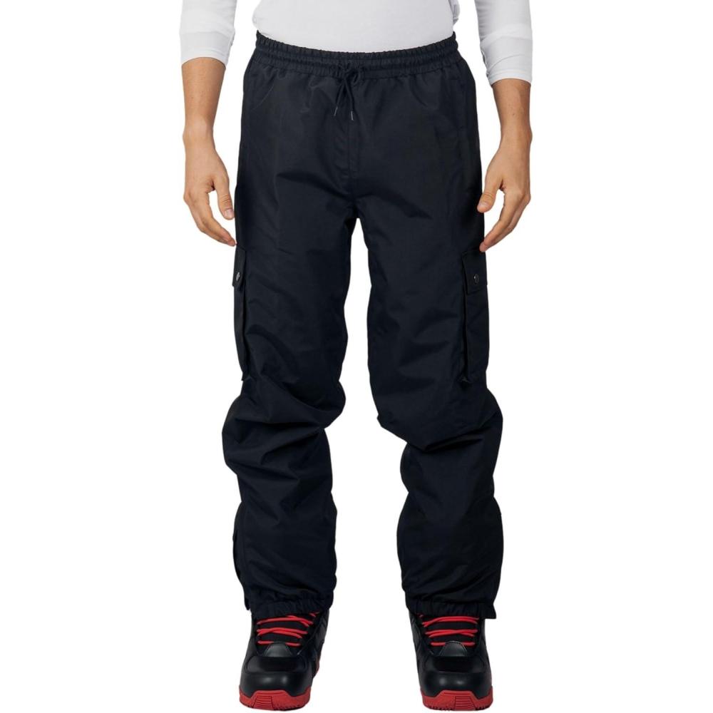 image:imageAlpine Swiss Mens Snowboard Pants 10K Waterproof Insulated Cargo Ski Pants Breathable Winter Snow Sport Outdoor TrousersBlack