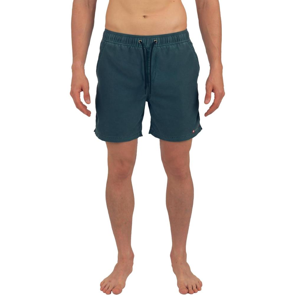 image:imageAlpine Swiss Mens Swim Shorts Beach Trunks Boardshorts Volley Shorts Quick Dry SwimwearDark Teal Volley Shorts