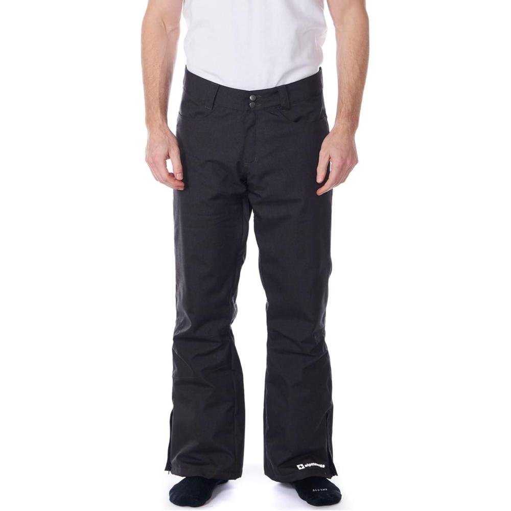 image:imageAlpine Swiss Mens Waterproof Ski Snowboarding Pants Insulated Winter Snow PantsBlack