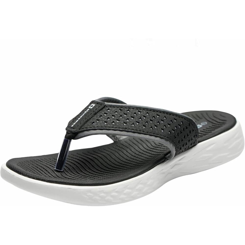 image:imageAlpine Swiss Miley Flip Flops for Women  Comfortable Outdoor Walking Thong Sandals  Lightweight Stylish amp Durable  WaterResistant EVA Foam for Everyday Wear  Antislip outsoleBlack