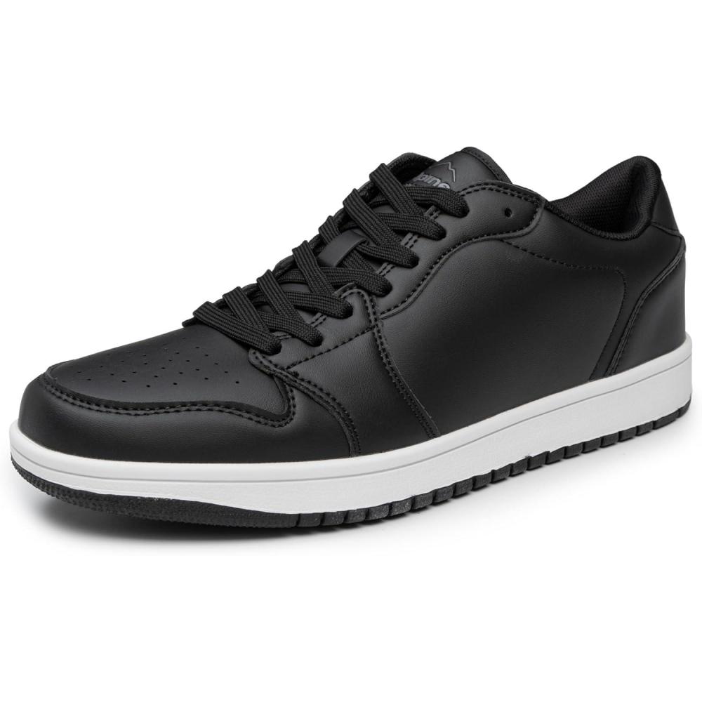image:imageAlpine Swiss Nate Mens Fashion Sneakers Athletic Low Top Comfortable Tennis ShoesBlack