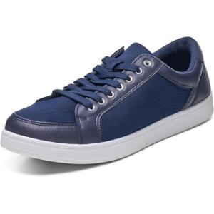 Alpine Swiss David Mens Fashion Sneakers Lace Up Low Top Retro Tennis Shoes(Blue)
