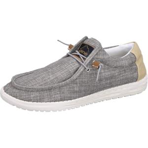 Alpine Swiss Flynn Mens Boat Shoes | Lightweight Slip-On Loafers | Moc Toe Sailing Deck Shoe | Breathable Water-Resistant Summer Footwear | Travel | Light Enough to Float(Khaki)