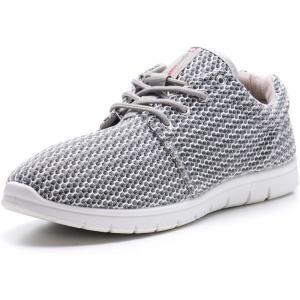 Alpine Swiss Kilian Men’s Walking Shoes | Breathable Mesh Running Shoes | Lightweight Fashion Sneakers | Athletic Tennis Trainers(Grey)