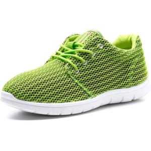 Alpine Swiss Kilian Men’s Walking Shoes | Breathable Mesh Running Shoes | Lightweight Fashion Sneakers | Athletic Tennis Trainers(Lime)