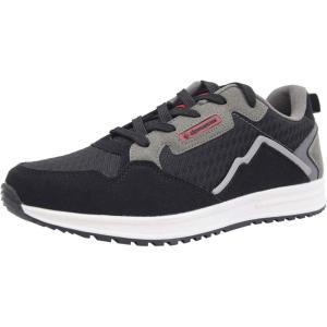 Alpine Swiss Kurt Mens Classic Retro Sneakers Casual Walking Tennis Shoes(Black)