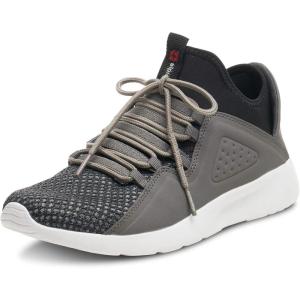 Alpine Swiss Mens Fashion Sneakers Lightweight Knit Tennis Shoes(Grey)
