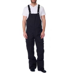 Alpine Swiss Men’s Insulated Snow Bib Overalls Waterproof Winter Ski & Snowboard Pants with enhanced technical features(Black)