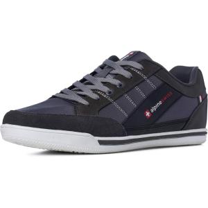 Alpine Swiss Men’s Retro Sneakers | Euro Vintage Inspired Low Top Shoes with Suede Trim | Stefan Fashion Sneakers | Streetwear Casual Tennis Shoes(Grey)