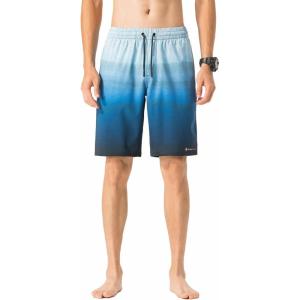 Alpine Swiss Mens Swim Shorts Beach Trunks Boardshorts Volley Shorts Quick Dry Swimwear(Blue Boardshort)