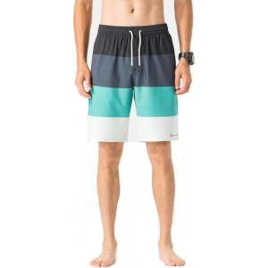 Alpine Swiss Mens Swim Shorts Beach Trunks Boardshorts Volley Shorts Quick Dry Swimwear(Riptide)