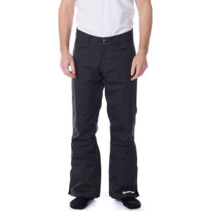 Alpine Swiss Mens Waterproof Ski Snowboarding Pants Insulated Winter Snow Pants(Black)