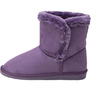Alpine Swiss Mindy Women’s Winter Boots | Short Faux Shearling Boot | Warm Comfortable Micro Suede | Anti-Slip Sole | Stylish Fall & Winter Footwear(Purple)