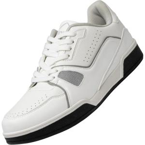 Alpine Swiss Remy Mens Fashion Sneakers Casual Athletic Low Top Comfortable Tennis Shoes(White)