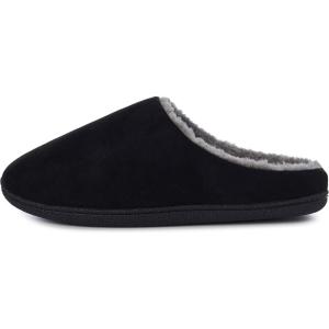Alpine Swiss Renald Mens Memory Foam Clog Slippers(Black)