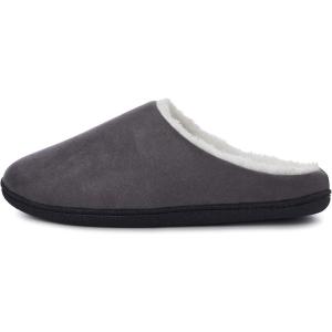 Alpine Swiss Renald Mens Memory Foam Clog Slippers(Grey)