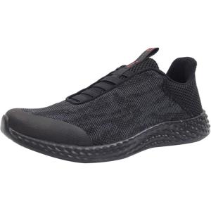 Alpine Swiss Troy Mens Mesh Knit Slip On Sneakers Athletic Lightweight Tennis Shoes(Black)