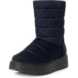 Alpine Swiss Zoey Women’s Winter Boots | Waterproof Snow Booties | Faux Fur Lined Warm Cozy Comfortable | Anti-Slip Sole | Stylish Outdoor Shoes(Navy)