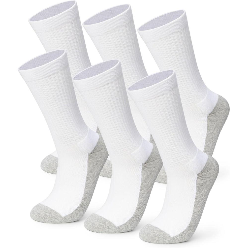 image:imageAlpine Swiss Mens 3 Pack Crew Socks Cotton Athletic Performance Socks Shoe Size 612