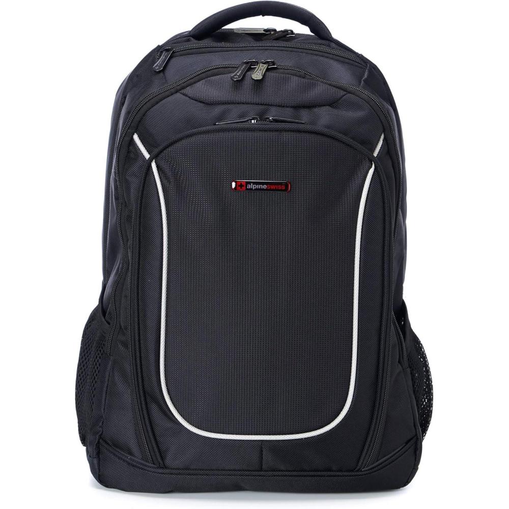 image:imageAlpine Swiss Oneida 156 Laptop Backpack With Tablet Sleeve amp Mfg Warranty BlackBlack