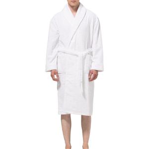 Alpine Swiss Dario Mens Luxury Waffle Knit Cotton Bathrobe Shawl Collar Hotel Spa Robe