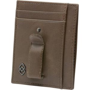 Alpine Swiss Double Diamond Mens RFID Money Clip Front Pocket Wallet Black(Gray)