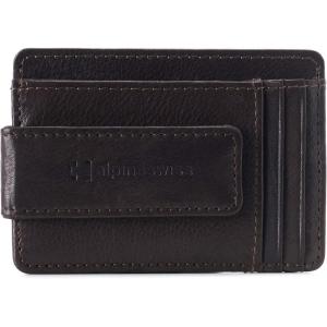 Alpine Swiss Harper Mens RFID Slim Money Clip Front Pocket Wallet Minimalist Leather ID Card Holder | RFID, Slim, Money Clip, Front Pocket, Minimalist, ID Card Holder(Brown)