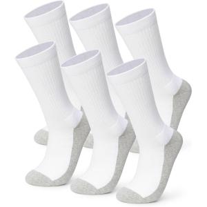 Alpine Swiss Mens 3 Pack Crew Socks Cotton Athletic Performance Socks Shoe Size 6-12