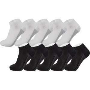 Alpine Swiss Mens Athletic Performance Low Cut Ankle Socks Breathable Cotton Multipack Socks(10 Pack Mix)