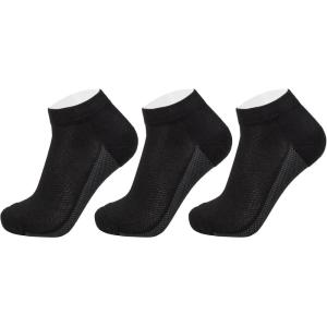 Alpine Swiss Mens Athletic Performance Low Cut Ankle Socks Breathable Cotton Multipack Socks(3 Pack Black)