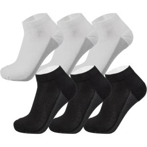 Alpine Swiss Mens Athletic Performance Low Cut Ankle Socks Breathable Cotton Multipack Socks(6 Pack Mix)