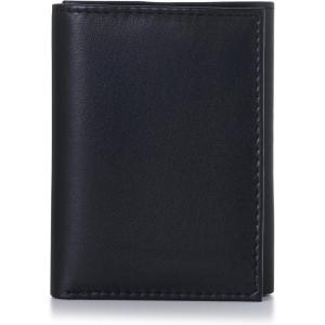 Alpine Swiss Mens Commuter Bifold Wallet Genuine Leather Comes in Gift Bag(Trifold)