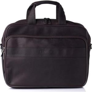 Alpine Swiss Messenger Bag Colombian Leather 15.6” Laptop Briefcase Portfolio